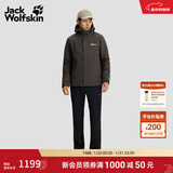 jackWolfskin狼爪25秋冬新款CRUSH'IN情侣抓绒内胆三合一冲锋衣外套5012776 泥棕色/D0108 S