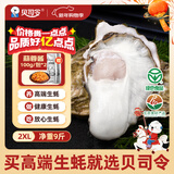 贝司令 鲜活乳山生态生蚝2XL 净重9斤 32-38只 生鲜源头直发年货送礼