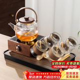 忆壶茶电陶炉小型煮茶器家用大功率静音烧水炉电热炉多功能新款蒸煮茶炉 小方炉+漫弦壶1000ml+6杯+茶盘