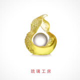 琉璃工房LIULILIVING 摆件 福禄转如意 乔迁 节庆 生日结婚 企业赠礼 琥珀色