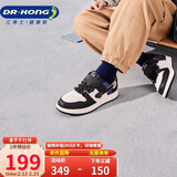 江博士学步鞋运动鞋秋季男女童舒适休闲国货儿童鞋B14243W001黑/米23