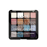 NYX16色眼影盘哑光珠光暖色遮暇盘修容牛仔盘南瓜色大地色生日礼物 16色牛仔盘+刷子
