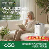 麦德哈特家用制氧机老人吸氧机家庭孕妇雾化氧气一体机十大牌子高原车载 【96%氧浓度】1-9L可调+雾化+轻音