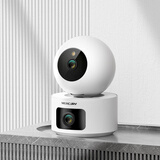 水星（MERCURY）双摄1000万全彩3K摄像头家用监控器360全景无线家庭室内通话网络手机远程MIPC552W双摄版