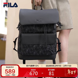 FILA 斐乐官方【黑武士】男士背包2025时尚休闲双肩包书包大容量电脑