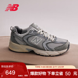 NEW BALANCE老爹鞋男鞋女鞋情侣秋冬网面休闲运动鞋MR530系列MR530TG 38.5