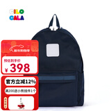 CILOCALA双肩包女M+号登山包校园电脑包大容量旅行包上班出游背包帆布书包 SAILOR-藏青M+中号