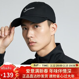 耐克NIKE运动配饰男女太阳帽棒球帽CLUB CAP帽子FB5369-010黑S/M