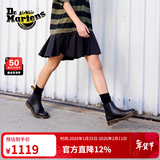 马丁博士（Dr.Martens）2976 YS男女秋冬百搭黄车线黑色切尔西靴 黑色 45