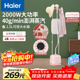 海尔（Haier）双杆立式挂烫机家用手持蒸汽电熨斗烫衣服带板大功率平挂两用多功能蒸气熨烫机HY-GS2408F