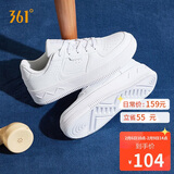 361°运动女鞋春夏季学生复古厚底增高小白休闲板鞋子女682116601F-7