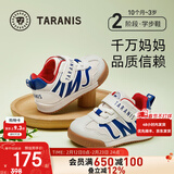 泰兰尼斯春季新款学步鞋婴儿加绒防踢防滑新年面包鞋男女宝宝机能童鞋 白/蓝 秋季网布 21 鞋内长14.0cm适合脚长13.0