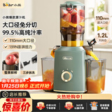 小熊（Bear）榨汁机 原汁机渣汁分离 多功能家用全自动冷压榨果汁橙汁压榨器果蔬机110mm口径F02E3
