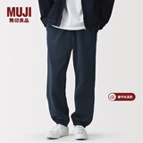 MUJI男式 毛圈棉裤子 男士长裤卫裤休闲裤加绒 26年春季男装 AB1NRA6S 藏青色 XL (180/92A)