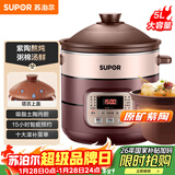 苏泊尔（SUPOR）电炖锅 电炖盅 煲汤锅炖汤锅 电煮锅 燕窝炖盅 煮粥神器 电砂锅 5L家用陶瓷内胆DG50YC806多功能锅