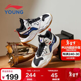 李宁童鞋儿童篮球鞋男大童减震回弹稳定支撑柔软运动鞋36YKBT090-11