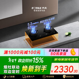 方太燃气灶天然气 家用嵌入式5.2kW 可烟灶联动易清洁 TE21