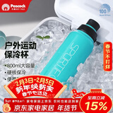 孔雀（Peacock）大容量水杯 不锈钢运动杯 便携保温杯保冷杯