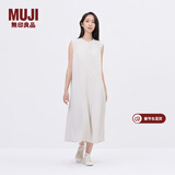 MUJIIDEE 女式 平纹 无袖连衣裙 女装裙子25年夏季 连身裙 GA44CC5S 浅灰色 L (165/88A)