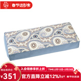 阳春小镇（April Town） 阳春小镇 中式长方形单人荞麦枕头 纯棉枕套全荞麦皮荞麦壳枕头 蓝佩斯利-棉