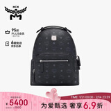 MCM【通勤搭子】STARK 小号印花logo双肩背包 黑色 新年礼物