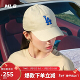 MLB帽子男女棒球帽新年情人节礼物四季软顶鸭舌帽3ACP6601N-07BGS