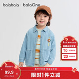 巴拉巴拉balaOne宝宝衬衫牛仔外套男童女童2025秋装宽松208325102203