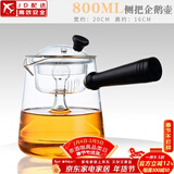 正扬玻璃烧水茶壶大容量带过滤煮茶器办公茶具套装养生泡茶壶家用耐热 侧把（茶壶）—企鹅款
