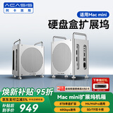阿卡西斯适用Macmini M4拓展坞硬盘盒40Gbps传输双DP投屏8TB扩容适配M4/M4Pro主机兼容雷电4/5接口M002PLUS