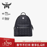 MCM  STARK小号情侣款铆钉背包双肩包黑色礼物