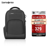 新秀丽（Samsonite）电脑包双肩包商务背包笔记本包休闲都市36B*09010黑色15英寸