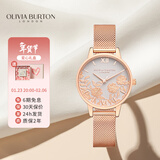 olivia burton女士手表生日新年情人节礼物送女友时尚款石英表腕表OB16MV100