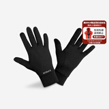 迪卡侬（DECATHLON）手套秋男女跑步健身骑行保暖触屏运动全指五指RUNC 性价比款黑色 XL