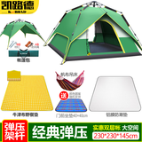凯路德（KAIROAD）帐篷户外4-6人双层加大全自动速开野外露营防雨过夜遮阳防晒套装 弹压-野餐垫套餐02