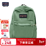 JANSPORT杰斯伯书包轻便双肩包男女旅行包简约背包电脑包学生校园 4QUE96D橄榄绿-侧袋+隔层