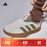 adidas ADIPUFF面包鞋柔软舒适保暖棉鞋秋冬阿迪达斯官方轻运动   奇妙白/岩层橄榄绿/岩层青铜色(推荐选大半码)   44.5