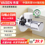 伟星 马桶止逆三角阀 黄铜主体马桶进水单向止回阀防马桶水倒流1123