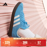 adidas「T头鞋」VL COURT复古休闲板鞋德训鞋男女阿迪达斯轻运动   蓝色/亮白/树脂黄 (推荐女生选小半码)   44