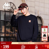 卡帕（Kappa）背靠背针织套头衫女2025新款圆领上衣运动长袖卫衣男款K0EW2WT93P