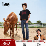 Lee【张凌赫代言】凉凉裤723修身中腰直脚中深蓝轻薄男牛仔裤潮流 中深蓝 28