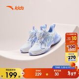安踏儿童运动鞋女小童2025夏季网面透气旋钮蝶翼休闲鞋A322429903H