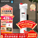 GOOTHO大白瓶前置过滤器 全屋家用自来水过滤净水器大通量大蓝瓶中央过滤通用滤芯除余氯阻垢 20寸单联基础除氯【PCP】