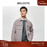 巴鲁特（Brloote）双面呢夹克男高品质休闲拉链翻领工装贴袋羊毛外套 驼色 175/96A