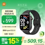 小米（MI）REDMI Watch 6典雅黑 国家补贴 澎湃OS 3 心率血氧监测 蓝牙通话 红米手表6 智能手表 小米汽车