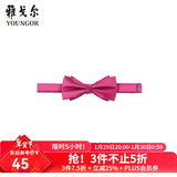 雅戈尔（YOUNGOR）领带男士领结领结涤丝面料红色商务西装领带新郎结婚蝴蝶结 VELJ759985KQQ紫色 散装