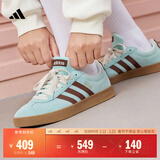 adidas「T头鞋」VL COURT复古休闲板鞋德训鞋男女阿迪达斯轻运动   浅闪光蓝/棕色/淡绿 (推荐女生买小半码)   38
