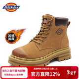 Dickies男士马丁靴高帮时尚男靴工装靴情侣靴男 土黄-加绒 42-男款