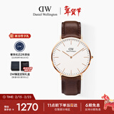 丹尼尔惠灵顿（DanielWellington）DW男士手表经典皮质简约时尚欧美石英腕表送男友情人节礼物DW009