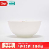 NITORI宜得利家居 现代简约碗碟盘子圆盘汤勺纯白骨瓷系列餐具套装 4.5英寸碗 纯白骨瓷