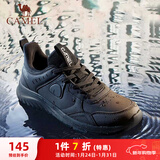 骆驼（CAMEL）男鞋户外防泼水轻量缓震慢跑步运动鞋子  A13230L4855 黑色 45